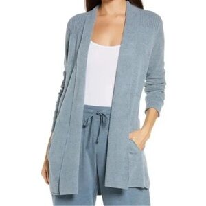 Barefoot Dreams NWT CozyChic Lite Ribbed Cuff Coastline Cardigan